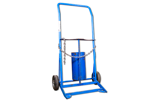 OXY TROLLEY c/w Fire Extinguisher Holder & Support Chain
