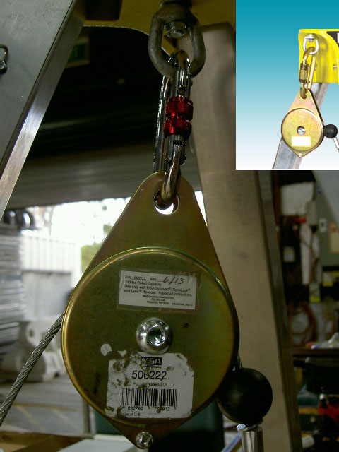 RESCUE PULLEY - SPLIT MOUNT t/s MSA Confined Space Kit